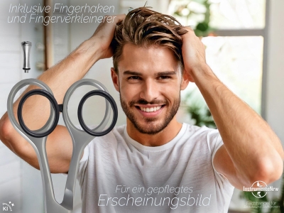 Modellierschere Effilierschere mit einseitiger Zahnung 17 cm