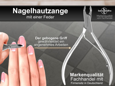 Nagelhautzange Hautzange mit 0,5 cm Schnitt - Rostfreies Edelstahl fr die Nagelhautentfernung