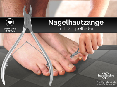 Hautzange Doppelfeder - Kopf 0,5 cm Profi Qualitt