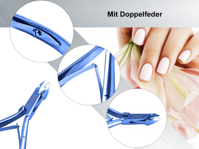 Nagelhautzange Hautzange Titan 0,5 cm Schnittflche Edelstahl Rostfrei