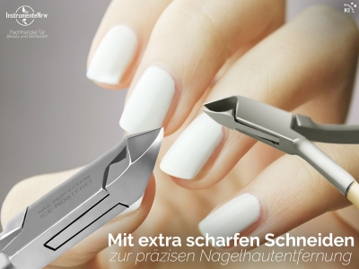 Premium Nagelhautzange Hautzange Hautschere mit scharfem Schnitt aus rostfreiem Edelstahl Manik�re Nagelzange