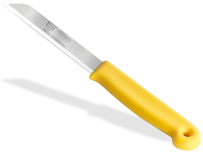 Gemsemesser Obstmesser Gelb Schlmesser aus Solingen Kchenmesser Splmaschinen geeignet - Lang Gezahnt