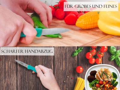 Solinger Gemsemesser Obstmesser Schlmesser aus Rostfreien Edelstahl zum Schneiden oder Schlen von Obst & Gemse 18 cm