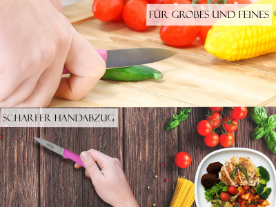 Solinger Gemsemesser Obstmesser Schlmesser aus Rostfreien Edelstahl zum Schneiden oder Schlen von Obst & Gemse 18 cm