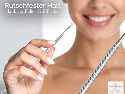 Komedonenquetscher Mitesser Entferner 2 L�cher