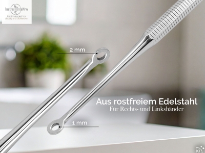 Komedonenquetscher Mitesser Entferner 2 L�cher