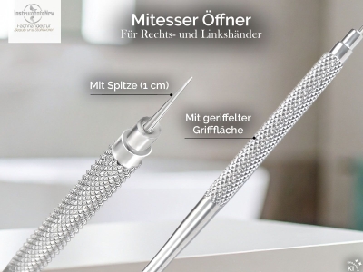2-Teiliges Komedonenquetscher Set Mitesser-Entferner Schlaufe Loch