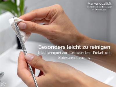 2-Teiliges Komedonenquetscher Set Mitesser-Entferner Schlaufe Loch
