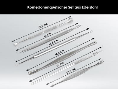 Komedonenquetscher-Set Nadel Mitesser-Entferner Komedonenheber