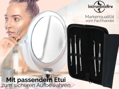 Komedonenquetscher Pickelentferner Mitesser Entferner-Set Kosmetik Instrumente zur Gesichtsreinigung  und Pflege