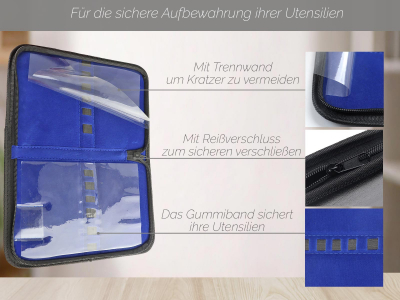 Etui Kunstleder f�r 13 Instrumente / Nagelzangen 30 x 22 cm