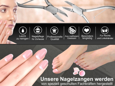 Nagelzange 14 cm mit Sperre & Doppelfeder