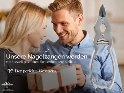 Profi Nagelzange Nagelknipser Edelstahl Rostfrei mit 2-Facher �bersetzung f�r starke N�gel Fu�nagelzange Pedik�re Zange mit scharfem glattem Schnitt