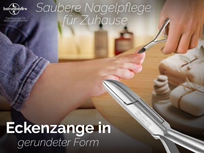 Nagelzange Eckenzange Nagelschere abgerundet Pedikre Nagelknipser zum krzen von Fungel und Fingerngel aus rostfreiem Edelstahl