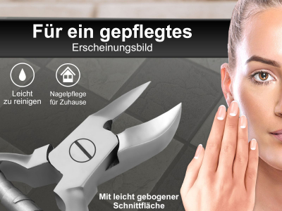 Nagelzange 14cm - Pufferfeder Excellent Solingen Rostfrei -Profi-