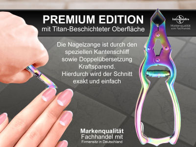 Kopfschneider mit Titan Beschichtung Nagelzange 13 cm 4-Fach Verschraubt