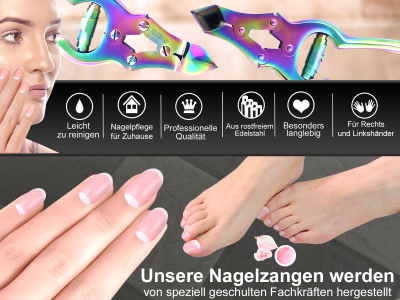 Krftige Nagelzange mit Doppelbersetzung 12 cm 4-Fach Verschraubt Titan-Beschichtung