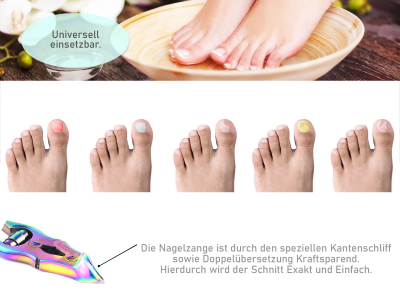 Krftige Kopfschneider-Nagelzange 15,5 cm mit Doppelbersetzung Titan Beschichtung