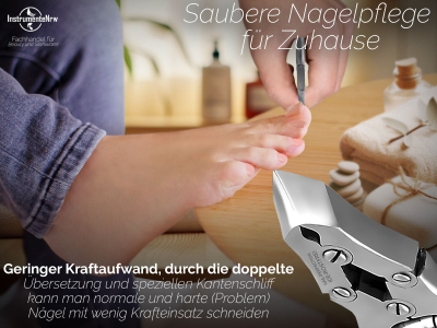 Premium Funagelzange Nagelzange Nagelschere Nagelknipser Extra Krftige Ausfhrung Doppelbersetzung 4-Fach 13 cm