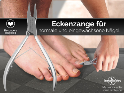 Eckenzange Nagelzange mit Scharfer und Spitzer Schneide fr Ecken und Eingewachsene Ngel 12,0 cm