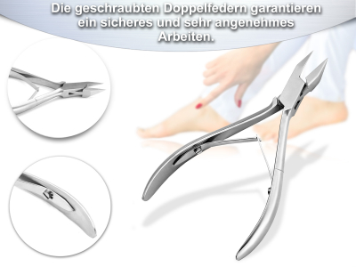 Nagelzangen Eckenzangen SET 3 Stk. 10,5 + 12 + 13 cm