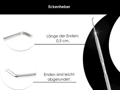 Fupflegeset Nr.1 - 3 Nagelzangen + 1 Eckenheber