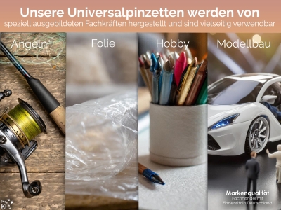 Pinzette gebogen mit Zahnung & F�hrung Edelstahl 13 cm