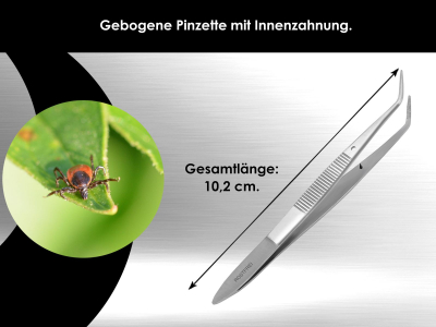 Pinzette aus Rostfreiem Edelstahl 10,2 cm