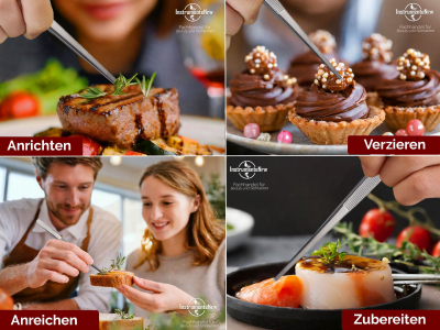 Kchenpinzette Grillpinzette Kochpinzette gerade 20 cm