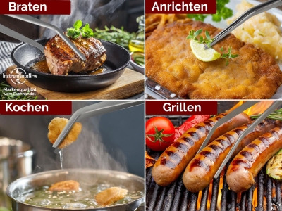 45 cm Grillpinzette Kochpinzette K�chenpinzette gebogen
