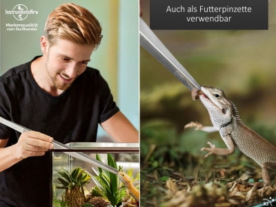 Aquarium Pinzette Gerade Futterpinzette Pflanzenpinzette 45,0 cm