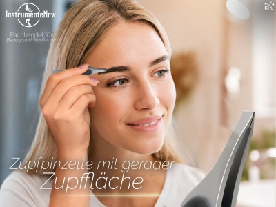 Haarzupf-Pinzette mit Softgriff