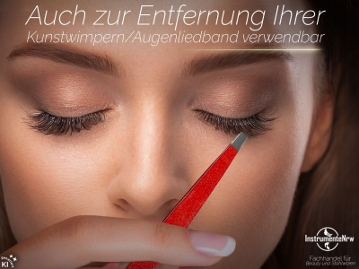 Gerade Pinzette Rot