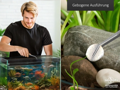Aquarium Terrarium Pinzette Gebogen Futterpinzette Pflanzenpinzette 16,0 cm