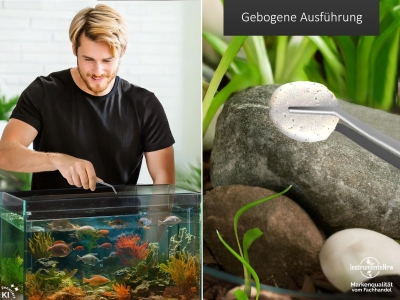 Futterpinzette Aquarium Terrarium Pinzette Gebogen Pflanzenpinzette 14,0 cm