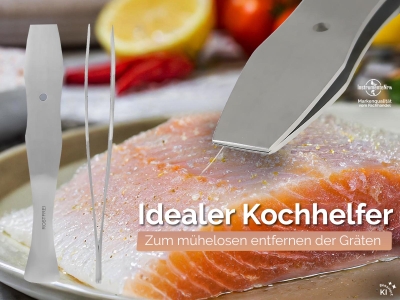 Gr�tenpinzette K�chenpinzette 14,5 cm Rostfreier Edelstahl