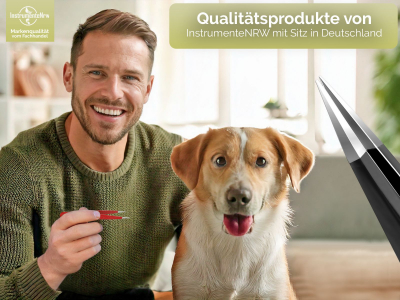 4er Set Haarzupf-Pinzette Zupfpinzette Rot Schwarz Spitz