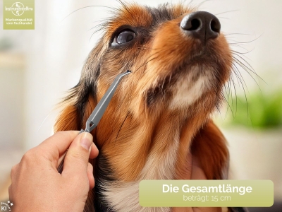 Zeckenzange Zeckenpinzette f�r Hunde Katze und weitere Tiere Haustiere Pinzette aus Edelstahl Rostfrei Zeckenentferner Universell einsetzbarer