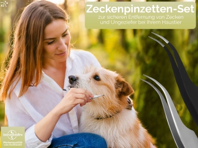 2er Set Zecken-Pinzette zur Zeckenentfernung