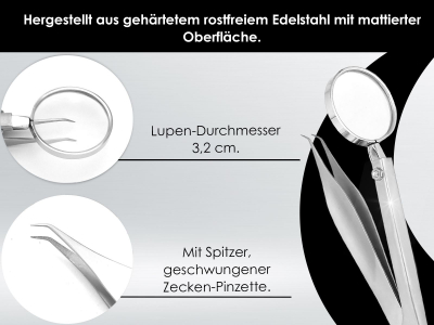 Zeckenpinzetten Set 2-Teilig Zeckenzange Hunde Katzen