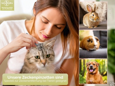 Zeckenzange Zeckenpinzette im 3er Set