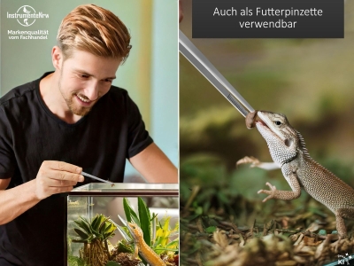 Aquarium Pinzette Gerade Futterpinzette Pflanzenpinzette 18,0 cm