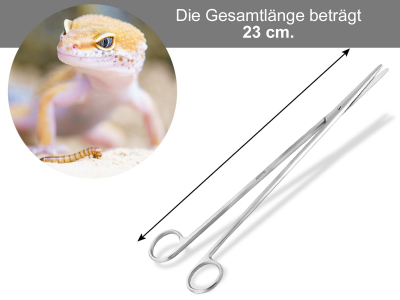 Profi Pflanzenschere Aquarium Terrarium Schere Gerade Edelstahl rostfrei 23 cm