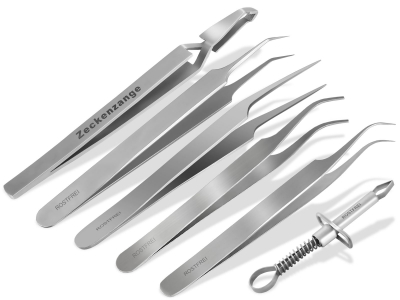 Groes 6-Teiliges Zeckenpinzetten Set Zeckenzange