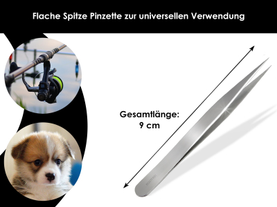 Spitze Przisions-Pinzette zum universellen Einsatz Haarzupfpinzette Splitterpinzette Pinzette Spitz fr Feinarbeiten