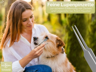 Zecken-Lupen-Pinzette Verj�ngt