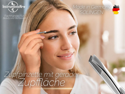 Zupfpinzette aus Solingen Pinzette Gerade zum Zupfen von kleinsten H�rchen 8 cm