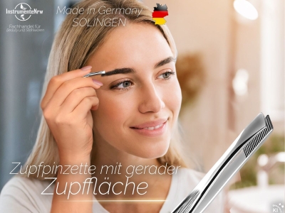 Zupfpinzette aus Solingen Pinzette Gerade zum Zupfen von kleinsten H�rchen 8 cm