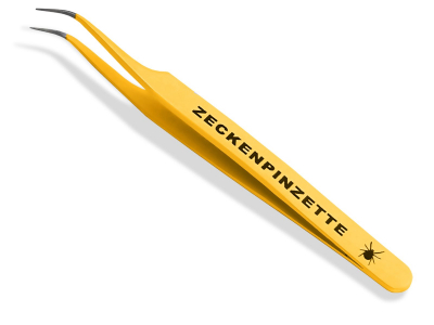 Premium Zeckenpinzette Zeckenzange Edelstahl Zecken Pinzette Hunde Katzen rostfreier Qualittsstahl Gelb