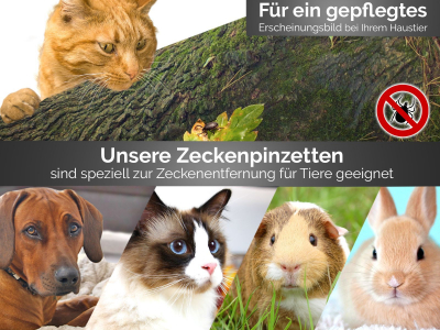Zeckenentferner Zeckenzange Zeckengreifer mit Federung